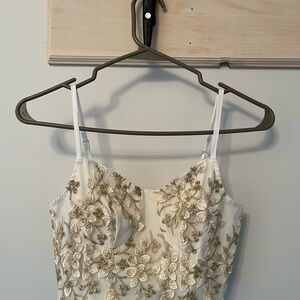 Elegant Floral Embroidered Dress